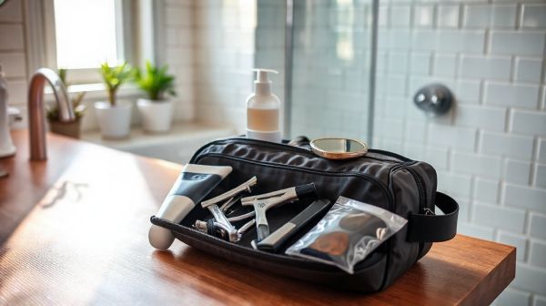 Optimisez votre trousse de toilette homme pour des voyages sereins